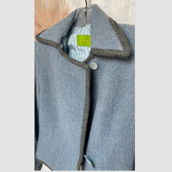 Rapsodia Blue Wool Blazer Size XS - Picture 4 of 6